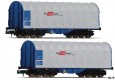 837924 Fleischmann Set of 2 sliding tarpaulin cars type Shimms Rail Cargo Austria